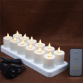Luminara Moving Flame Recarregável LED Candle 12 Set