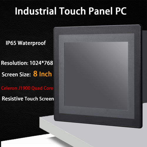 8 Inch LED IP65 Industrial Touch Panel PC,All in One Computer,Resistive Touch Screen,Windows 7/Linux,Intel J1900,[HUNSN DA17W]