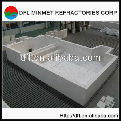 Refractories Bricks Fused Cast Materials azs 33
