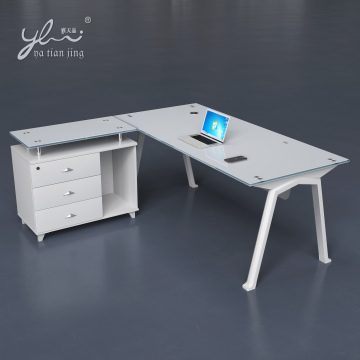 Modern Executive CEO Office Desk Furniture - Glass Office Table