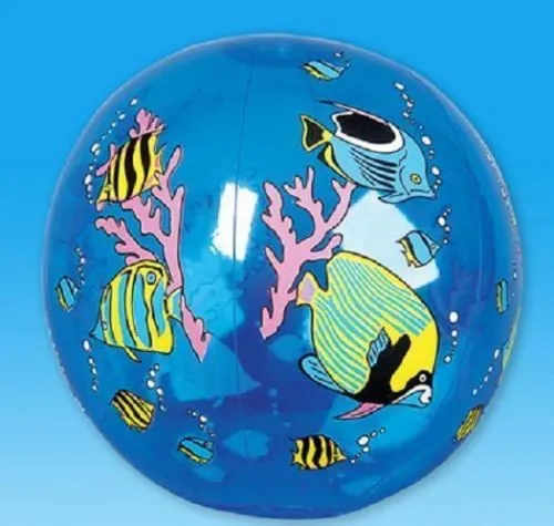 standard size beach ball manfactirer logo inprint for promontioanal