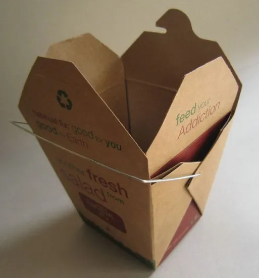 16oz Small Takeaway Noodle Boxes 260gsm white cardboard