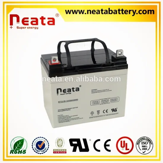 < NEATA BATTERY>High quality long deep cycle 12v 33ah solar battery maintenance free solar gel lead acid battery