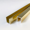 6463 U Channel Electroplated Aluminum shower door profile