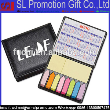 Custom Sticky Note Pad with Arrow Flag In PU Box