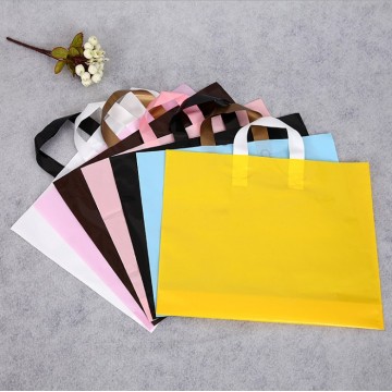 biodegradable eco-friendly loop handle shopping plastic bag