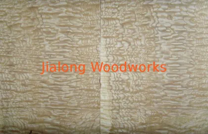 Yellow Ash Wood Veneer With Burls , Sliced Cut Wood Veneer