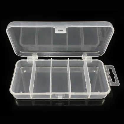 Transparent 13.3x6.2x2.5cm Fishing Gear Box - Jewelry Accessories Box