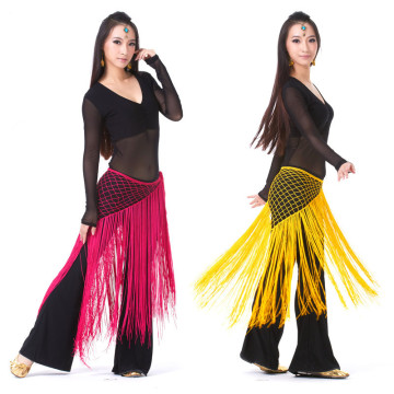 Argentina Style Triangular Belly Dance Tassels Mermaid Hip Scarf