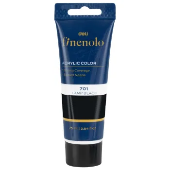 Deli EC75-BK 24 Color Gouache Paint Set for Oil and Chinese Painting
