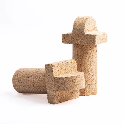 Plug bricks for oven hole plugging