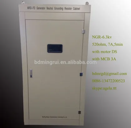 Control Panel Neutral Gounding Resistor, Electrical Switchgear Matching Equipment