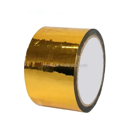 Newest Price Wholesale Custom Golden Aluminium Foil Tape Gold Color Aluminum Masking Tape