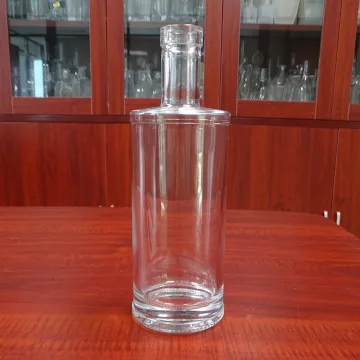naked bottle gin liquor 700ml whiskey glass bottle with cork