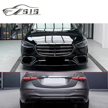 Front Bumper and Grilles Kit for W223 S400L/S450L/S500L to S63 - Plastic Material Body Parts