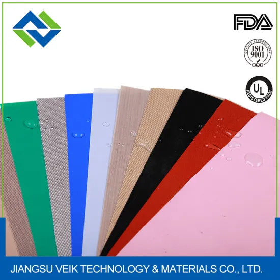Heat resistant abrasion resistant oil resistant non stick Teflon impregnated fiberglass fabric