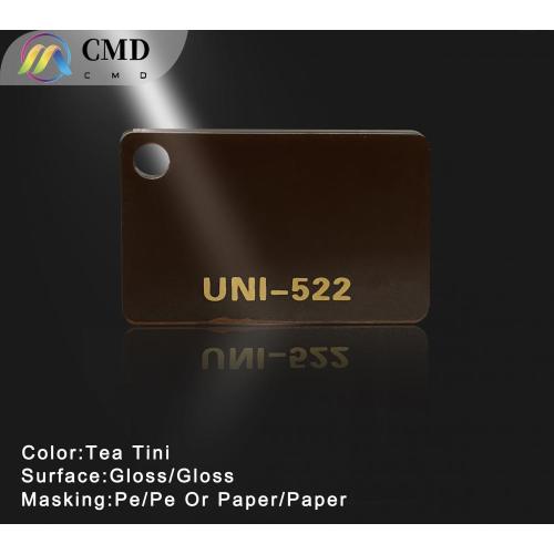 Tea Tint Cast Acrylic Plexiglass sheet 3mmThick 1220*2440mm