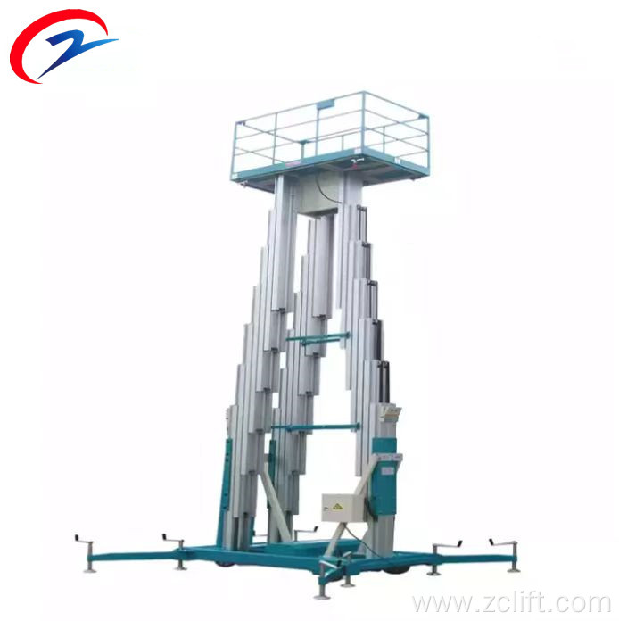 Three Mast Hydraulic Aluminum Alloy Work Lift