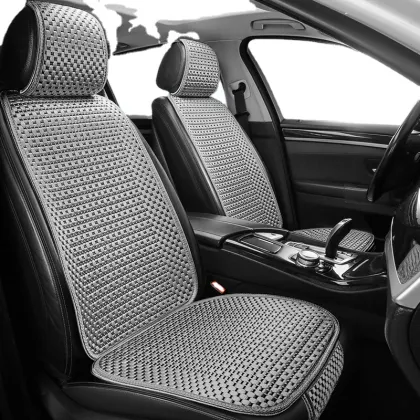 1-Seat Classic Ice Silk Universal Saddle Half Pack Car Seat Covers