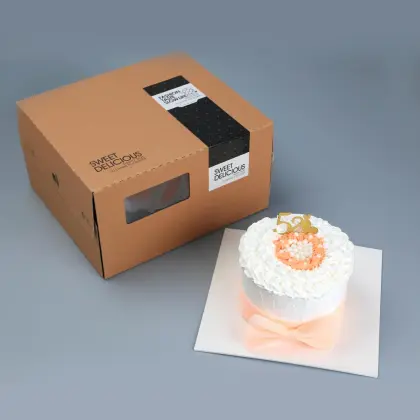 Kraft paper cake box packaging