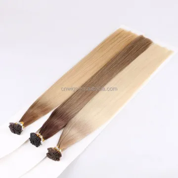 100% Remy Russian Human Hair Double Drawn Mini Pre Bonded Keratin Bond Flat Tip Hair Extensions