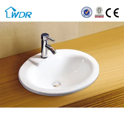 Sanitary bathroom countertop ceramic basin