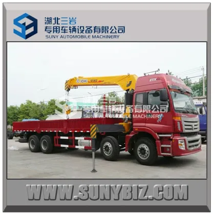 foton truck crane, truck mounted crane, truck with crane 12 ton
