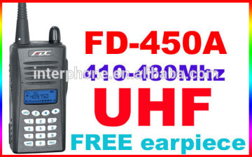 ham radio,Cheap radio,FDC FD-450A UHF 410-480mhz handheld portable Radio + FREE earpiece 2-way ham