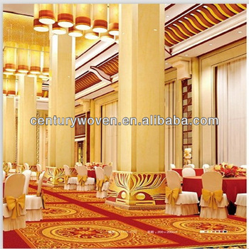 Luxury restaurant hall carpet