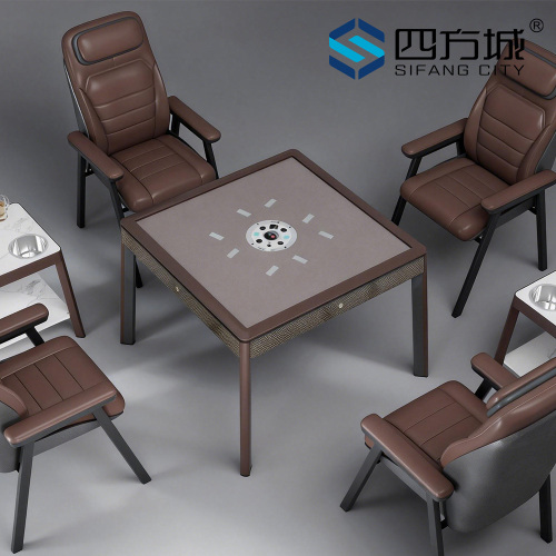 Элегантный автоматический стол для маджонга T660 кофейно-коричневый