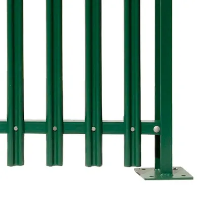 Anti-theft galvanized steel palisade fence