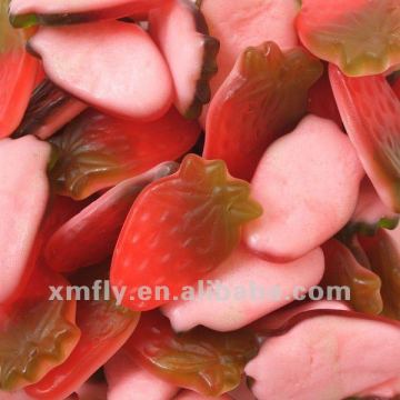 Strawberry fruit shape gummy candy