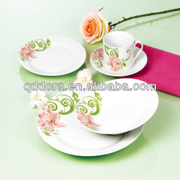 porcelain dinner set with decal, porcelain ware dinner set, porcelain dinner set dinnerware