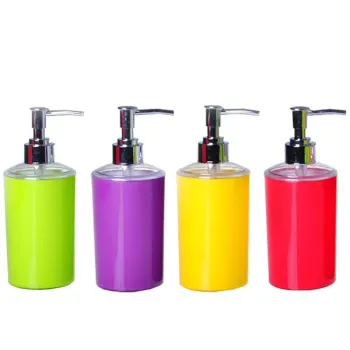 Decorative Plastic Soap Dispenser for Bathroom - Suitable for Hand Lotion, Dish Liquid & Hand Wash