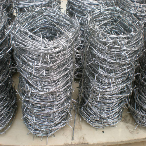 Galvanized coated barbed wire coil/barbed iron wire