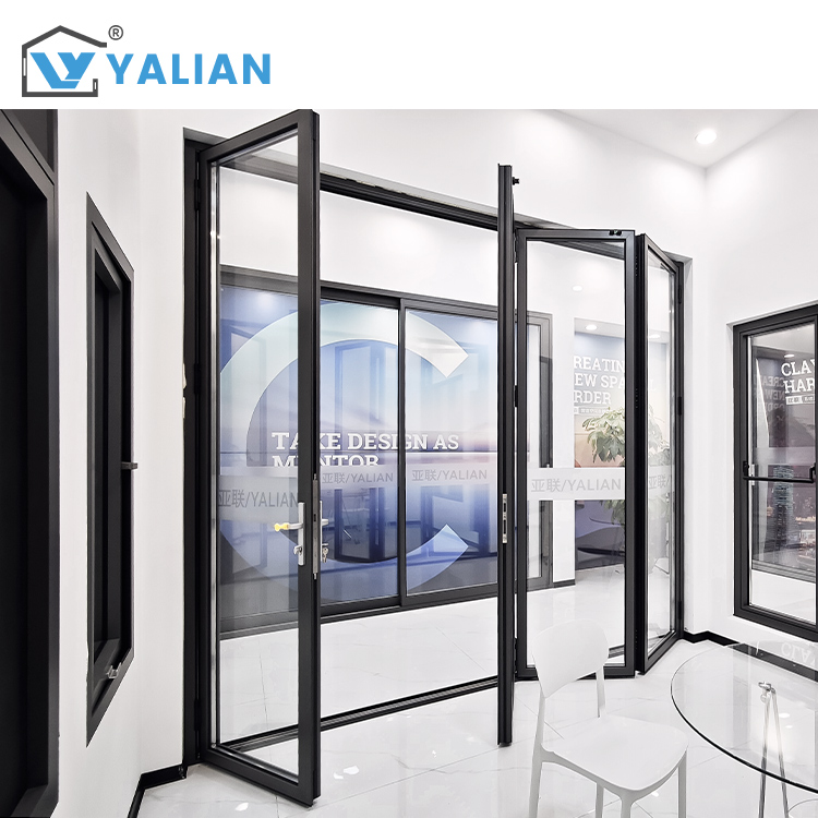 Aluminum Alloy Folding Glass Doors Customizable