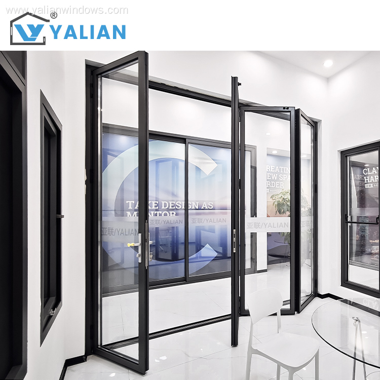 Aluminum Alloy Folding Door Double Temper Glass