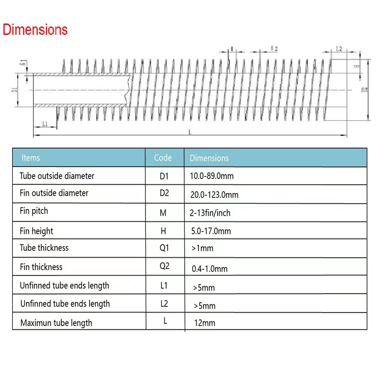 Laser Welded Finned Tube