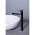 Above counter washbasin single-cold matte black basin faucet