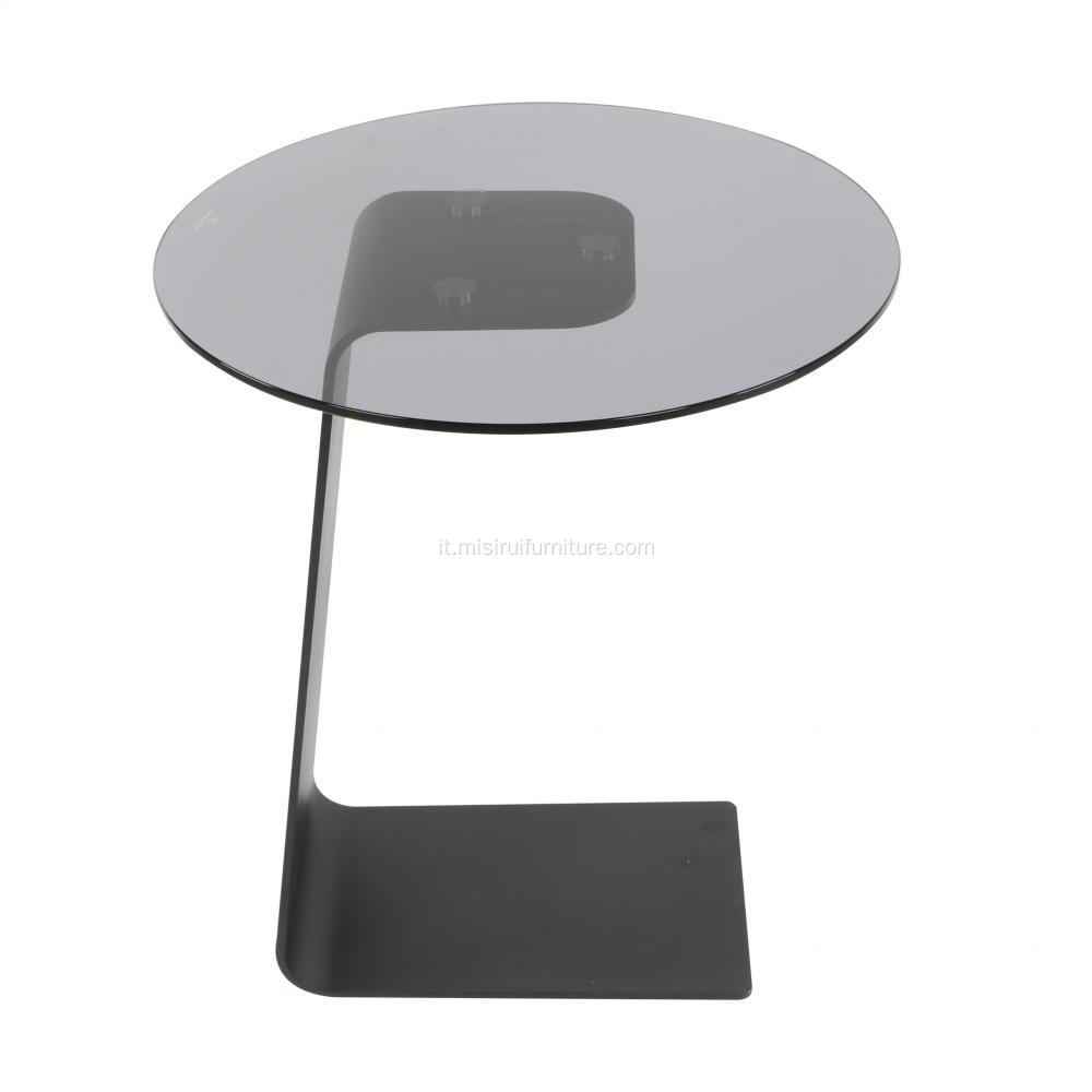 Mobili soggiorno tavolino in vetro trasparente