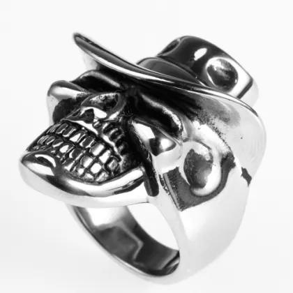 Western style Michael Jackson hat skull ring