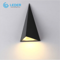 LEDER Triangle Feature Black LED Outdoor Wall Light