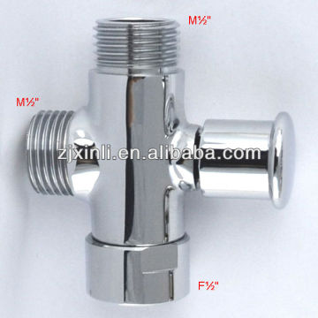 Valvola del deviatore in ottone, kit doccia acqua separata il divertimento dell'acqua, m1/2 "-m1/2" -f1/2 "
