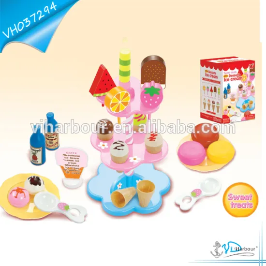 Sweet treat Ice cream And Macarons Desserts Food Toys