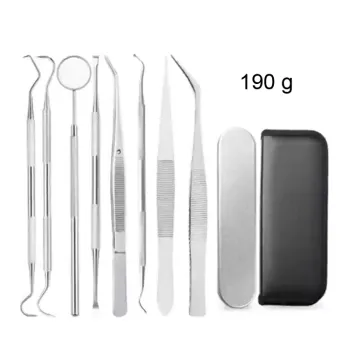 Hot Selling Custom Logo Stainless Steel Dental Hygiene Kit for Teeth Cleaning