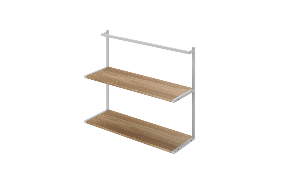 Nuveen 2層の壁ラック Nuveen Two-tier Wall Rack