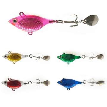 New 3+7 VIB Epixy Resin Lure 40mm 12g Epoxy Jigs Sinking Trout Spoon Fishing Lure