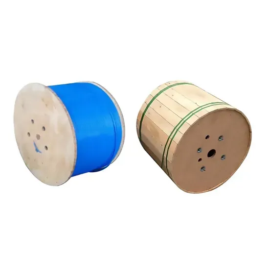 Blue Outer Sheath Fire-Resistant Fiber Optic Cable