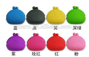 high quality nature material candy color small silicone rubber wallet