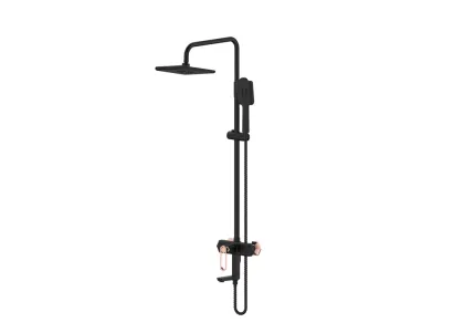 KPO exposed pipe shower system